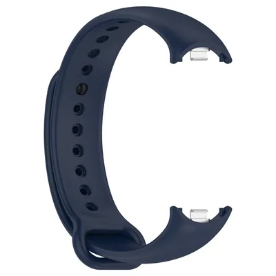 Produktbild von Silikon Armband Für Xiaomi Smart Band 8 Ersatz Strap Sport Tracker Uhrenarmband Dunkelblau
