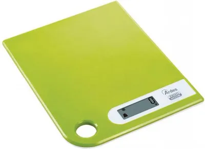 Zdjęcie produktu dla Ardes AR1PA1, Elektroniczna waga kuchenna, 5 kg, 1 g, Zielony, Blat, Prostokąt
