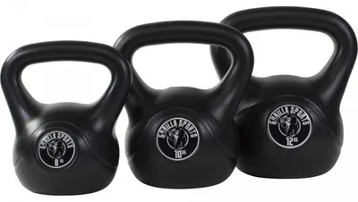 Obrázek produktu pro Gorilla Sports, sada kettlebellů, plast, černá, 30 kg