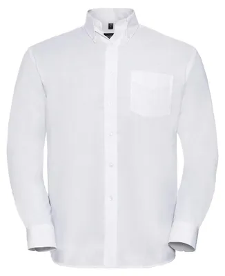 Immagine prodotto di Russell Collection - Camicia "Classic" da uomo, stile Oxford, maniche lunghe LT4793 (5XL) (bianca)