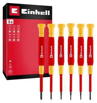 Image de Jeu de tournevis de précision EINHELL VDE, 370542, 6 pièces