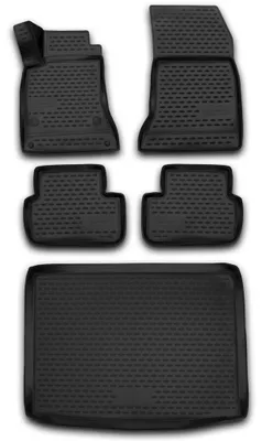 Gummi Kofferraumwanne + Fußmatten Set für Mercedes B-Klasse W246, Bj. 11/2011-