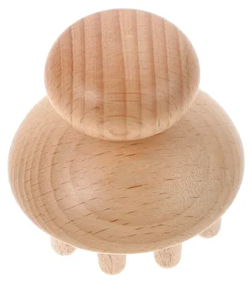 Produktbild von Holz-Massagekamm für Kopfhaut und Körper