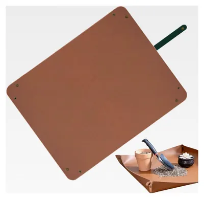 Produktbild von Umtopfmatte | Faltbare wasserdichte Umtopfschale - 66,8 x 99,8 cm große Pflanzenmatte für Umtopfarbeiten, Gartenarbeit im Innen- und Außenbereich, Pflanzen und Bewässerung
