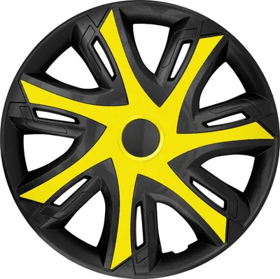 Produktbild von NRM Radkappen N-Power BICOLOR, Rot/Schwarz 16 Zoll" Zoll. (4 x Universal Radzierblenden/Radkappen)