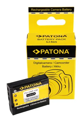 Produktbild von PATONA Akku für Casio NP-130 Exilim EXH30 EX-H30 EXZR100 EX-ZR100 – 3,7 Volt 1500 mAh