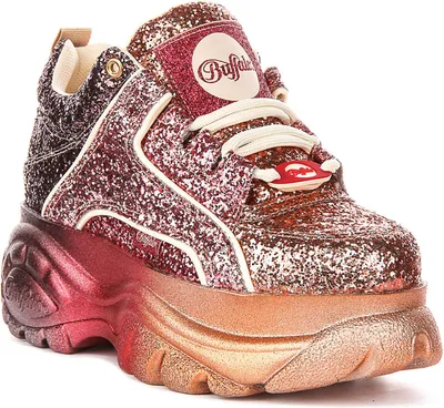 Produktbild von Buffalo 1339-14 in Rosa mit Glitzer für Damen – Größe 6,5 UK – 40 EU – 9 US / Rosa
