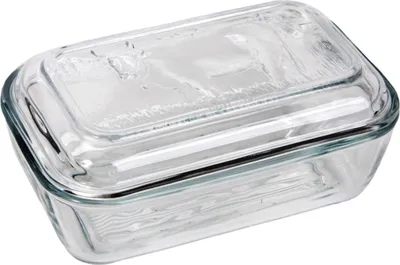 Produktbild von Luminarc Butterdose aus Glas mit Kuh-Motiv 17 x 10,5 x 7 cm Glas, für ca. 250 g Butter, spülmaschinengeeignet