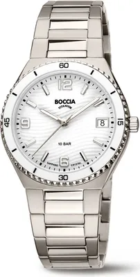 Produktbild von Boccia Damen Armbanduhr 3367-01 Titan Ceramic weiß