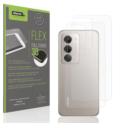 Immagine prodotto di 2x Pellicola protettiva opaca per Xiaomi Redmi 15 4G Rückseite Protezione Antiurto Anti-Shock