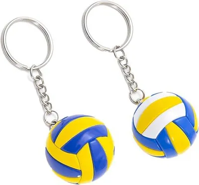 Immagine prodotto di Portachiavi sportivi a tema pallavolo - 2 pezzi