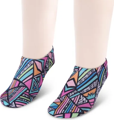 Produktbild von Aqua Schuhe in verschiedenen Größen (18-20 - 33-35) atmungsaktive Schwimmschuhe für Kinder in verschiedenen Designs, Strandschuhe Abstrakt 30-32