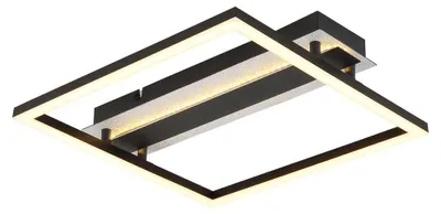Productafbeelding van Vierkante plafondlamp Estrada zwart