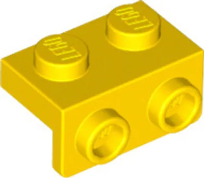 Obrázek produktu pro LEGO: 20x Winkelplatte Gelb 1x2 / 1x2
