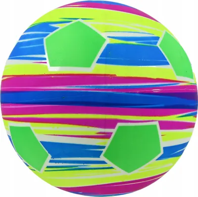 Produktbild von Gummi Spielball Kinder 23cm - Bunter Gartenball & Strandball für Draußen & Schule