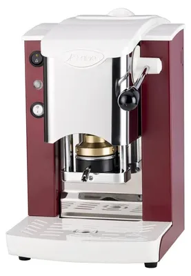 Obrázok produktu pre Faber Slot Inox ESE Pad – espresso stroj, vínovo červená a biela, nerezová