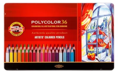 Produktbild von Polycolor- Künstlerfarbstifte 36er Set im Metalletui