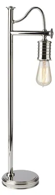 Immagine prodotto di Lampada Da Scrivania Contemporanea Douille Acciaio Nichel Lucido 1 Luce E27