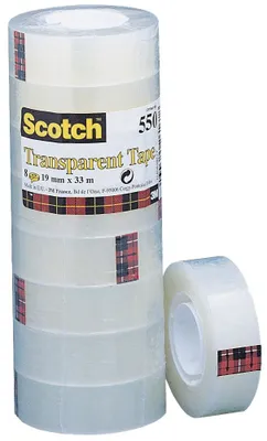 Image de 1x8 Scotch Klebeband 19mm x 33m transparent 550/1933 AE