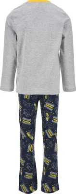 Produktbild von Minions Jungen Schlafanzug Kinder Pyjama, Farbe:Grau, Größe:104