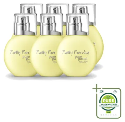 Immagine prodotto di 6 flaconi di Betty Barclay Pure Pastel Lemon Eau de Toilette - 20 ml - confezione grande - 6 pezzi