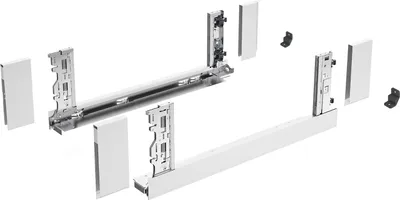Produktbild von Hettich AvanTech YOU Set Inlayzarge 650 mm, weiß H 187 mm o. Frontbef.