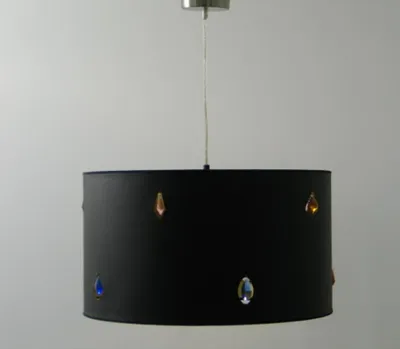 Produktbild von Decken-Pendelleuchte ILARIA schwarz 50cm