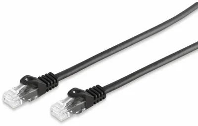 Produktbild von S/CONN maximum connectivity Netzwerkkabel-RJ45 Patchkabel U/UTP mitCat.7 Rohkabel schwarz 0,25m (08-35005)