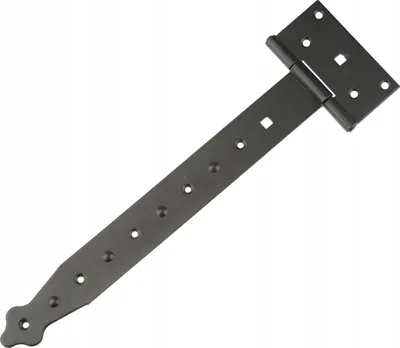 Produktbild von Zier-Scharnier für Türen FEINZ - 300 mm - Schwarz - Robuste Qualität - Elegantes Design