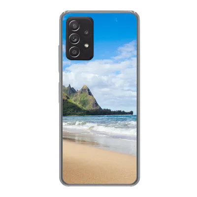 Produktbild von MuchoWow® Handyhülle Schutzhülle Hülle für Samsung galaxy a73 Strand - Tropisch - Hawaii Silikon Softcase Handy Hülle - Handyhülle