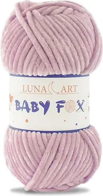 Obrázek produktu pro Luna Art Baby Fox vlna, tmavě tmavě růžová, 100% polyester, plyšově měkká