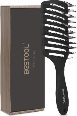 Produktbild von Haarborstel für Damen, Herren, Kinder, glatt, krullend, nass