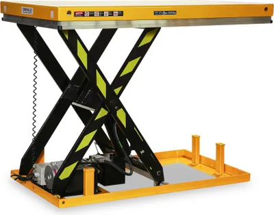 Produktbild von Hubtisch OSWALD ETH1 1,0 t Hubhöhe 990 mm, 1.300 x 800 mm Plattform, 230V