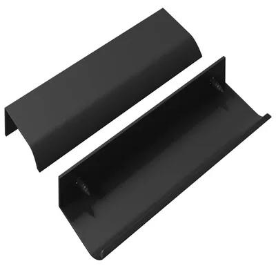 Produktbild von vidaXL Griff 725 pcs Schwarz 120 x 39,6 x 17 mm Aluminium