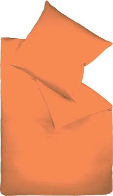 Produktbild von fleuresse Satin Bettwäsche Colours 155x200 cm + 80x80 cm Terra