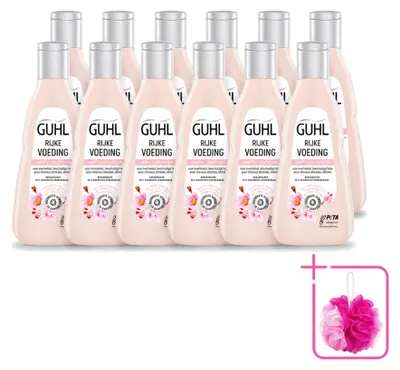 Zdjęcie produktu dla 12 sztuk szamponu Guhl Rijke Voeding do włosów suchych - 250 ml - zestaw ekonomiczny