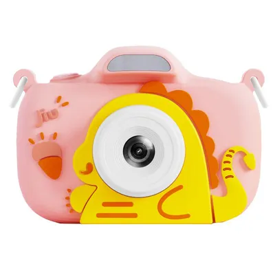 Immagine prodotto di ZELURXX fotocamera per bambini, schermo grande da 2,4 pollici, doppio obiettivo, registrazione video HD, batteria da 650mAh, regalo per 3-12 anni, rosa