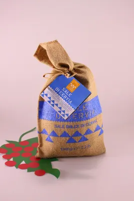 Produktbild von Salz aus Cervia in Jutesäckchen 1 kg. - Salina di Cervia