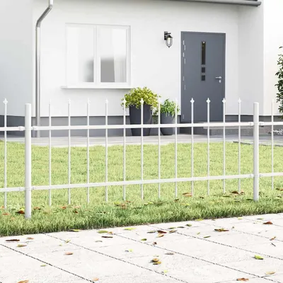 Immagine prodotto di Maison Exclusive - Recinzione per giardino WOERDEN, 2 pezzi, 3,4 x 0,6 m, acciaio con rivestimento a polvere