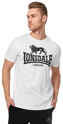 Obrázok produktu pre Pánske tričko Regular Fit LOGO White M Lonsdale