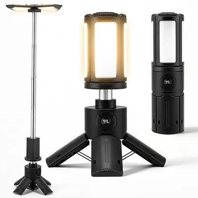Obrázok produktu pre Nabíjateľná kempingová lampa s nastaviteľnou výškou a uhlom