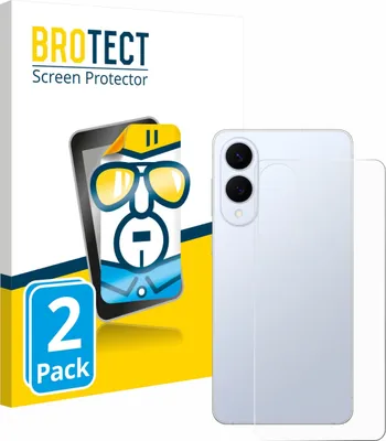 Produktbild von 2x Für Samsung Galaxy S25 Edge (Rückseite) Schutzfolie BROTECT Displayschutz Display Schutz Folie Klar Transparent