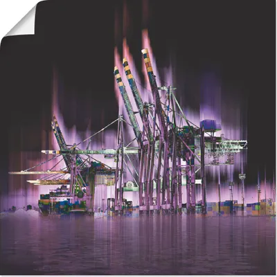 Produktbild von ARTland Poster Hamburg Hansestadt Collage 04 Größe: 70x70 cm