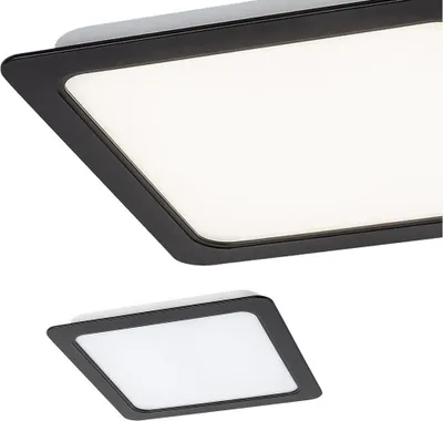 Produktbild von Deckenleuchte SHAUN quadratisch Kunststoff schwarz LED 4000K L:22cm B:22cm