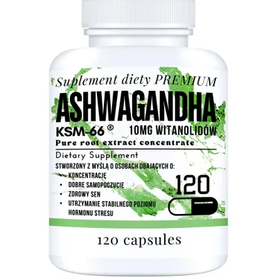 Produktbild von Ashwagandha KSM-66® – 200 mg – Original Indien – 120 Vegane Kapseln