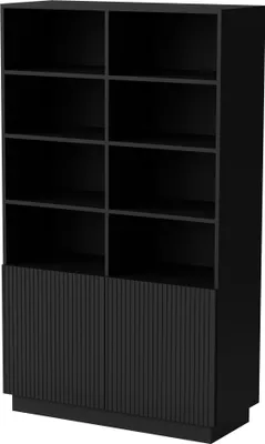 Produktbild von Furniture24 Regal Liverti - C Bücherregal 100 X 171 X 42 Cm Schwarz Mdf Regalschrank