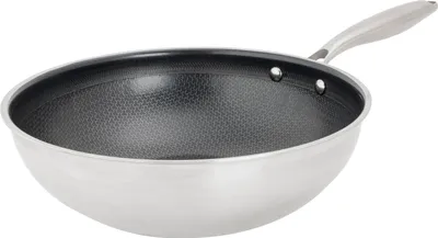 Image de Wok Cosy & Trendy Hexapro, Ø24 cm, Acier Inoxydable, Anti-adhésive, Tous Feux dont Induction