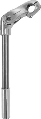 Produktbild von Promax Lenkervorbau Aluminium Winkel verstellbar mit Niro-Schaft 300mm Silber