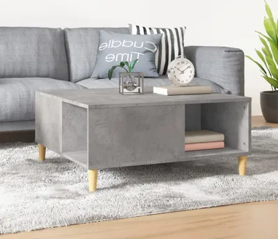 Produktbild von Couchtisch Betongrau 80x80x36,5 cm Holzwerkstoff , Couchtische Design 2024