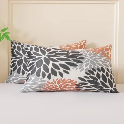Obrázek produktu pro Sametové povlaky na polštáře 50x30 cm, šedá/černá/béžová, sada 2 kusů, měkké dekorativní polštáře